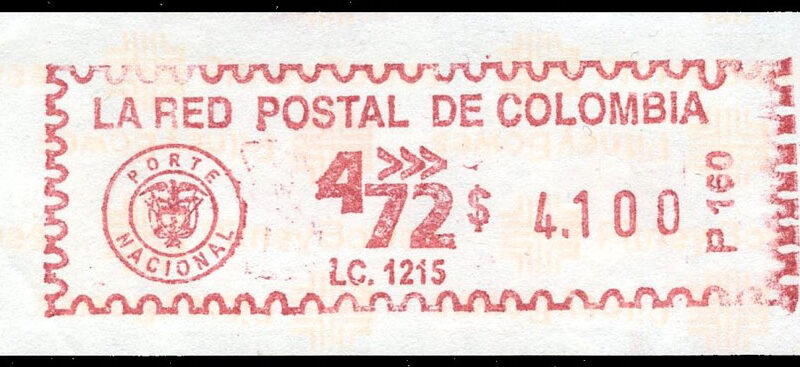 COLOMBIA. An approach to variable value stamps issues